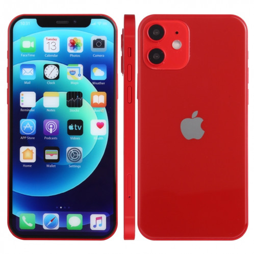 Écran couleur faux modèle d'affichage factice non fonctionnel pour iPhone 12 mini (5,4 pouces) (rouge) SH419R1416-06