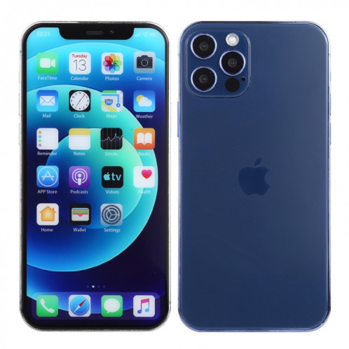 Écran couleur faux modèle d'affichage factice non fonctionnel pour iPhone 12 Pro (6,1 pouces) (bleu aqua) SH20AB1209-07