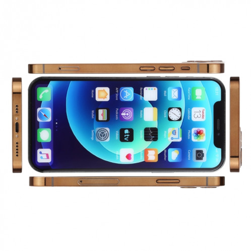 Écran couleur faux modèle d'affichage factice non fonctionnel pour iPhone 12 Pro Max (6,7 pouces) (or) SH421J678-06
