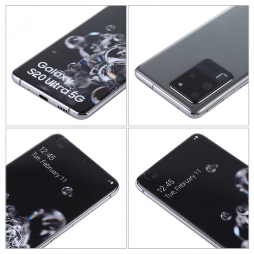 Écran couleur d'origine faux modèle d'affichage factice non fonctionnel pour Samsung Galaxy S20 Ultra 5G (gris) SH430H255-05