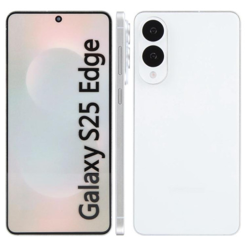 Écran couleur factice non fonctionnel pour Samsung Galaxy S25 Edge (blanc) SH112W122-07