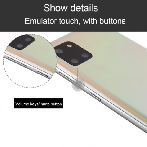 Écran couleur d'origine Faux modèle d'affichage factice non fonctionnel pour Galaxy Note 10 Lite (argent) SH512S581-07