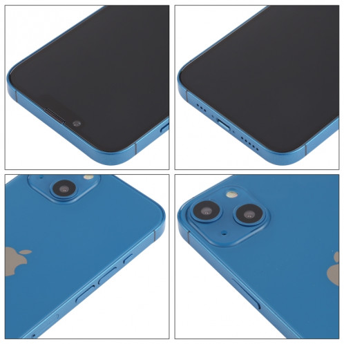 Modèle d'affichage factice d'écran non fonctionnel à écran noir pour iPhone 13 Mini (bleu) SH694L1113-07