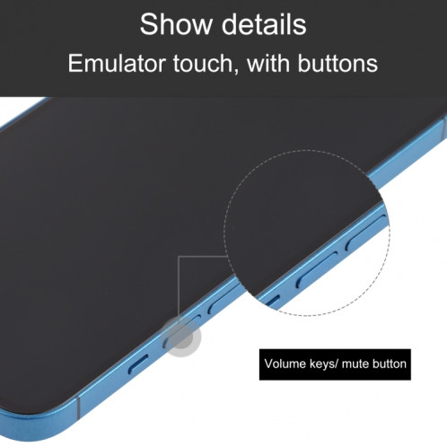 Modèle d'affichage factice d'écran non fonctionnel à écran noir pour iPhone 13 (bleu) SH695L977-07