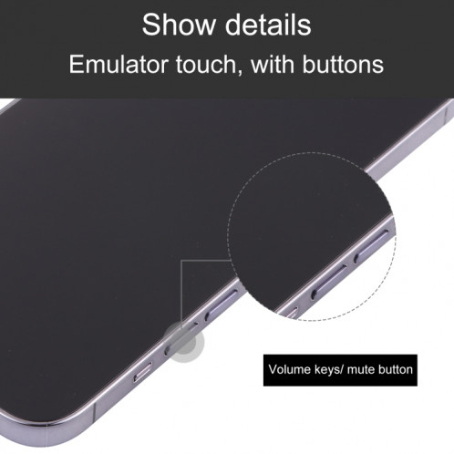 Modèle d'affichage factice d'écran non fonctionnel à écran noir pour iPhone 13 Pro Max (Noir) SH697B1406-07