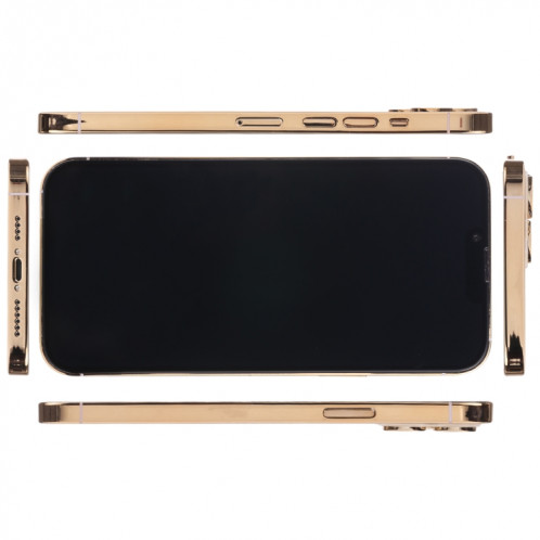 Modèle d'affichage factice pour iPhone 13 Procureur d'écran noir pour iPhone 13 Pro Max (Gold) SH697J164-07