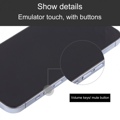 Modèle d'affichage factice non fonctionnel à l'écran noir pour iPhone 13 Pro Max (Bleu) SH697L1632-07