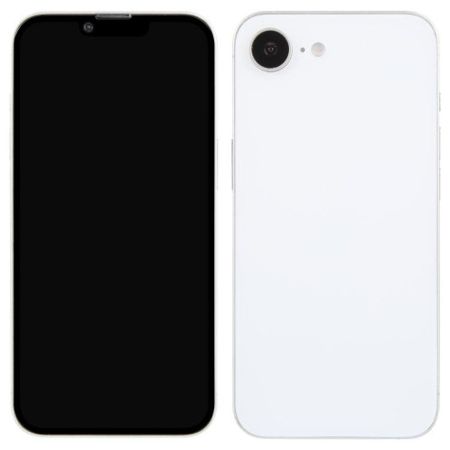 Pour iPhone 16e Écran noir Faux modèle d'affichage factice non fonctionnel (blanc) SH805W1462-07