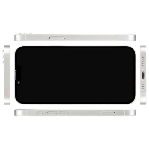 Pour iPhone 16e Écran noir Faux modèle d'affichage factice non fonctionnel (blanc) SH805W1462-07