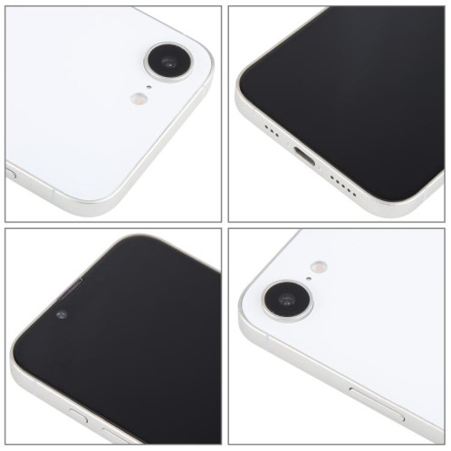 Pour iPhone 16e Écran noir Faux modèle d'affichage factice non fonctionnel (blanc) SH805W1462-07