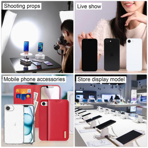 Pour iPhone 16e Écran noir Faux modèle d'affichage factice non fonctionnel (blanc) SH805W1462-07