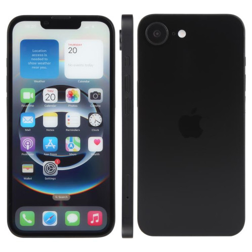 Pour iPhone 16e Écran couleur factice non fonctionnel Modèle d'affichage factice (noir) SH806B1308-07
