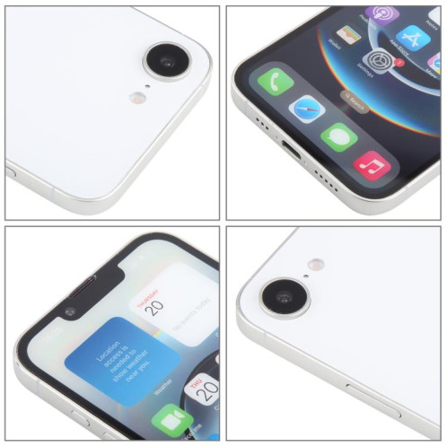 Pour iPhone 16e, écran couleur non fonctionnel, faux modèle d'affichage factice (blanc) SH806W477-07