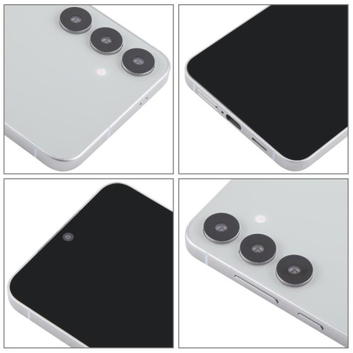 Pour Samsung Galaxy S25+ 5G Écran noir non fonctionnel Modèle d'affichage factice factice (blanc) SH915W1077-07