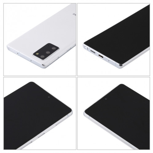 Modèle d'affichage factice faux écran noir non fonctionnel pour Samsung Galaxy Note20 Ultra 5G (blanc) SH014W599-06