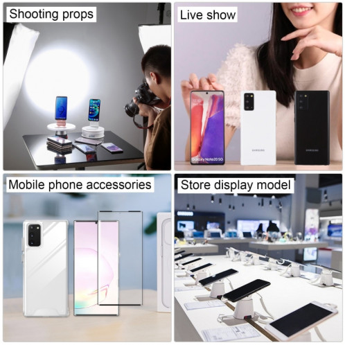 Modèle d'affichage factice faux écran noir non fonctionnel pour Samsung Galaxy Note20 Ultra 5G (blanc) SH014W599-06