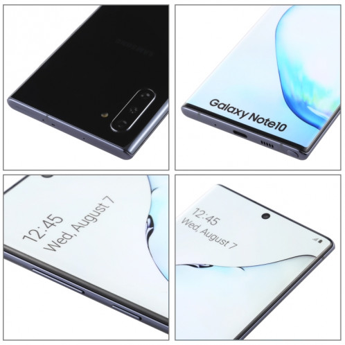Modèle d'affichage factice factice avec écran de couleurs d'origine pour Galaxy Note 10 (noir) SH070B1701-05