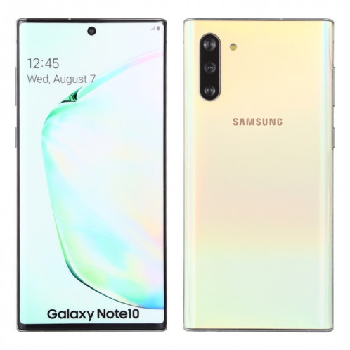 Modèle d'affichage factice factice avec écran de couleurs d'origine pour Galaxy Note 10 (argent) SH070S952-05