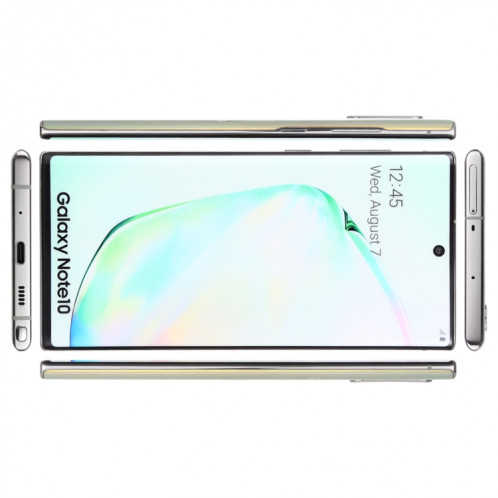 Modèle d'affichage factice factice avec écran de couleurs d'origine pour Galaxy Note 10 (argent) SH070S952-05