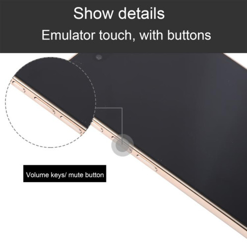 Écran noir pour iPhone 17 Air, modèle factice et non fonctionnel (doré) SH911J1129-07