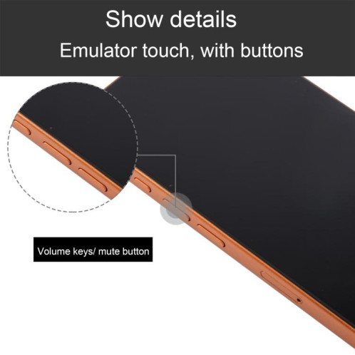Écran noir pour iPhone 17 Pro, modèle factice non fonctionnel (orange) SH912E1006-07