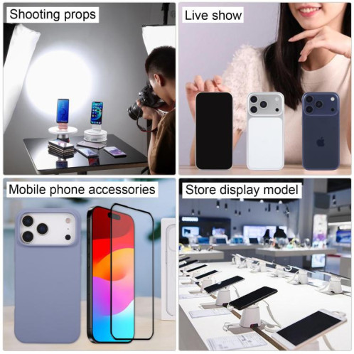 Écran noir pour iPhone 17 Pro, modèle factice non fonctionnel (bleu) SH912L1600-07