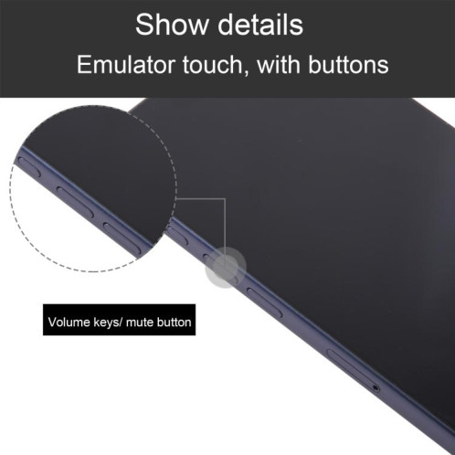 Écran noir pour iPhone 17 Pro Max, modèle factice non fonctionnel (bleu) SH913L199-07