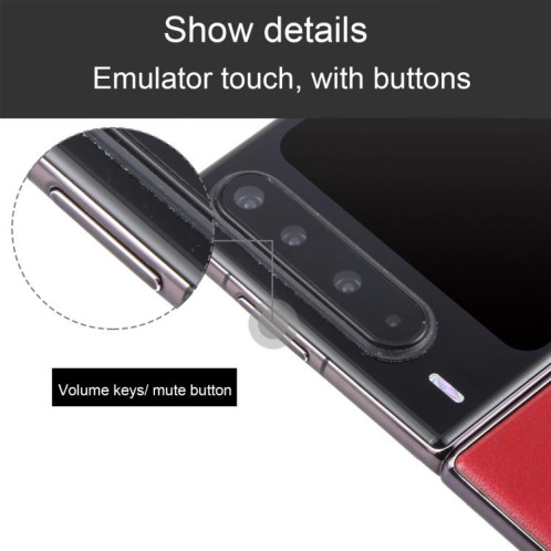 Écran noir pour Huawei Pura X, modèle factice non fonctionnel (rouge) SH915R1627-07