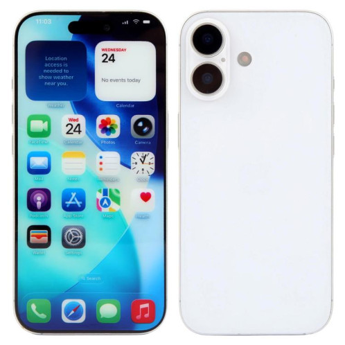 Écran couleur factice non fonctionnel pour iPhone 17 (blanc) SH921W1142-07