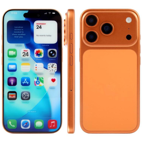 Écran couleur factice pour iPhone 17 Pro (orange) SH922E1877-07