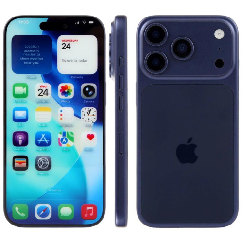 Écran couleur factice pour iPhone 17 Pro (bleu) SH922L1305-07