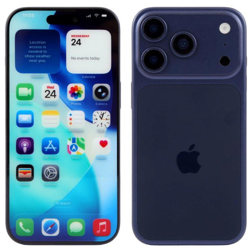 Écran couleur factice pour iPhone 17 Pro (bleu) SH922L1305-07