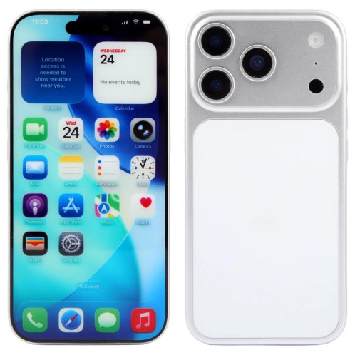 Écran couleur factice pour iPhone 17 Pro (blanc) SH922W1142-07