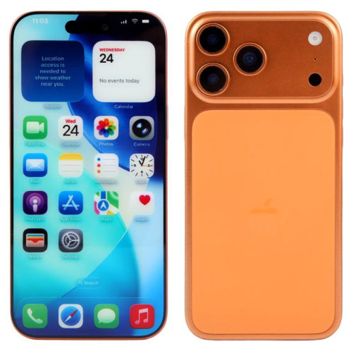 Écran couleur factice non fonctionnel pour iPhone 17 Pro Max (orange) SH923E852-07
