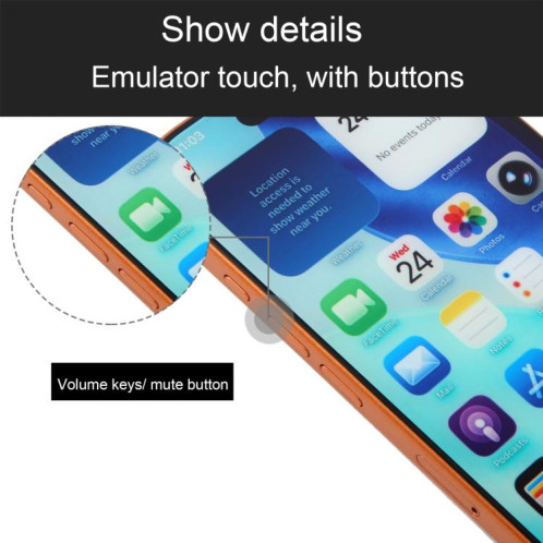Écran couleur factice non fonctionnel pour iPhone 17 Pro Max (orange) SH923E852-07