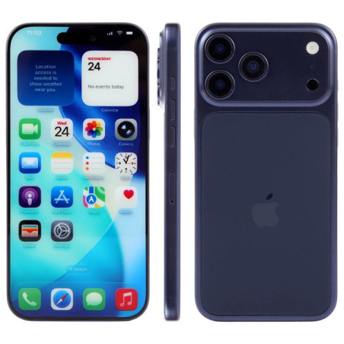 Écran couleur factice pour iPhone 17 Pro Max (bleu) SH923L505-07