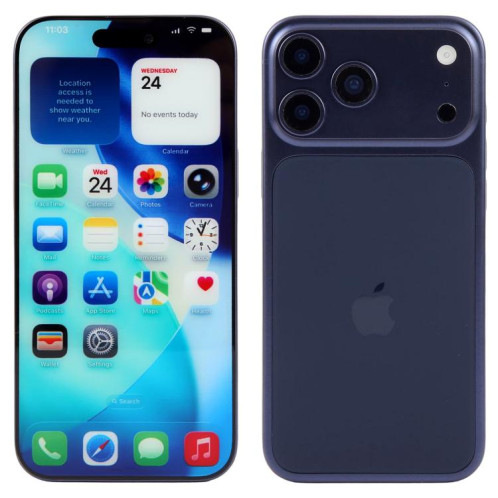 Écran couleur factice pour iPhone 17 Pro Max (bleu) SH923L505-07