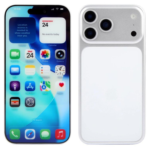 Écran couleur factice non fonctionnel pour iPhone 17 Pro Max (blanc) SH923W1878-07