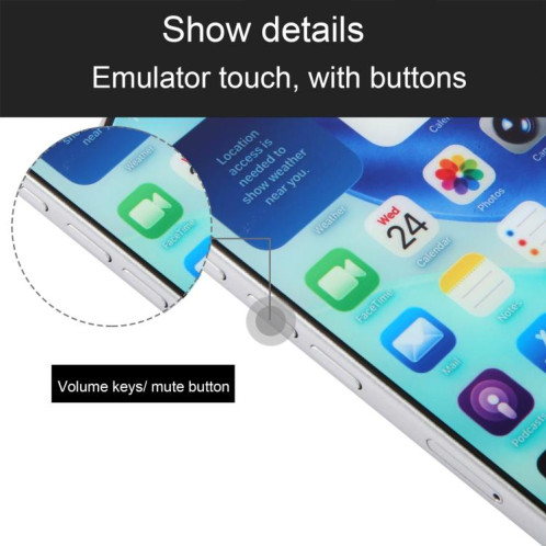 Écran couleur factice non fonctionnel pour iPhone 17 Pro Max (blanc) SH923W1878-07