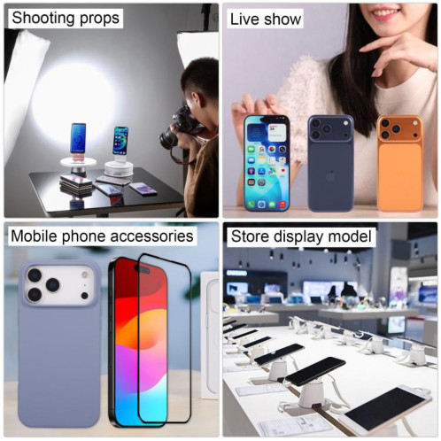 Écran couleur factice non fonctionnel pour iPhone 17 Pro Max (blanc) SH923W1878-07