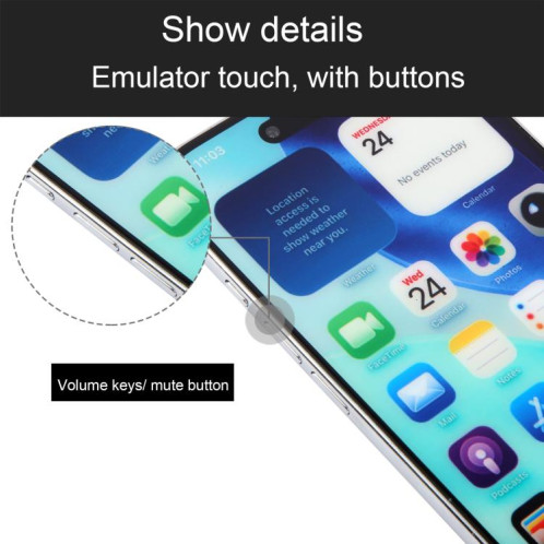 Écran couleur factice non fonctionnel pour iPhone Air (blanc) SH924W407-07