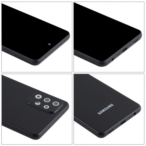 Modèle d'affichage factice d'écran non fonctionnel à écran noir pour Samsung Galaxy A72 5G (Noir) SH712B1066-07