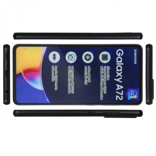 Modèle d'affichage factice d'écran non fonctionnel à l'écran couleur pour Samsung Galaxy A72 5G (Noir) SH713B979-07