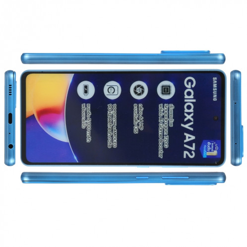Écran couleur Modèle d'affichage factice non fonctionnel pour Samsung Galaxy A72 5G (bleu) SH713L1523-07