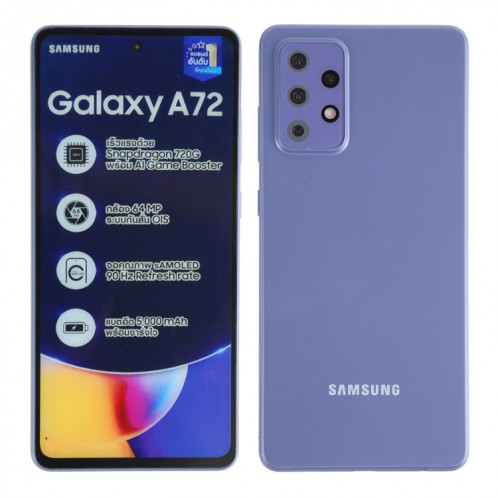 Modèle d'affichage factice non fonctionnel à l'écran de couleur pour Samsung Galaxy A72 5G (violet) SH713P30-07