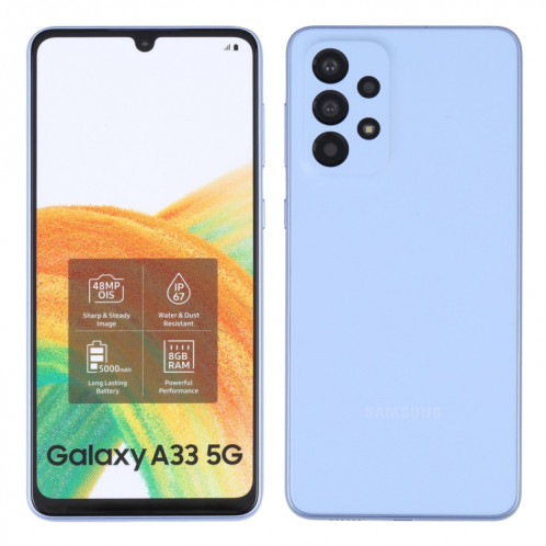 Pour Samsung Galaxy A33 5G écran couleur faux modèle d'affichage factice non fonctionnel (bleu) SH870L571-05