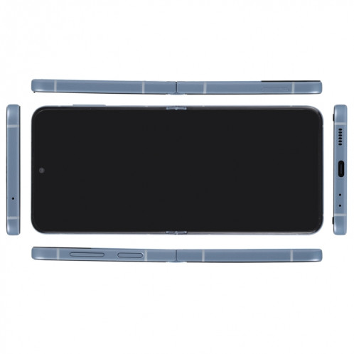 Pour Samsung Galaxy Z Flip4 Black Screen Non-Working Fake Dummy Display Model (Bleu) SH872L372-06