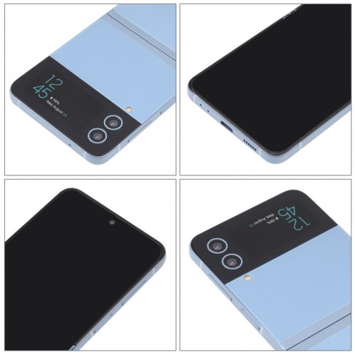 Pour Samsung Galaxy Z Flip4 Black Screen Non-Working Fake Dummy Display Model (Bleu) SH872L372-06