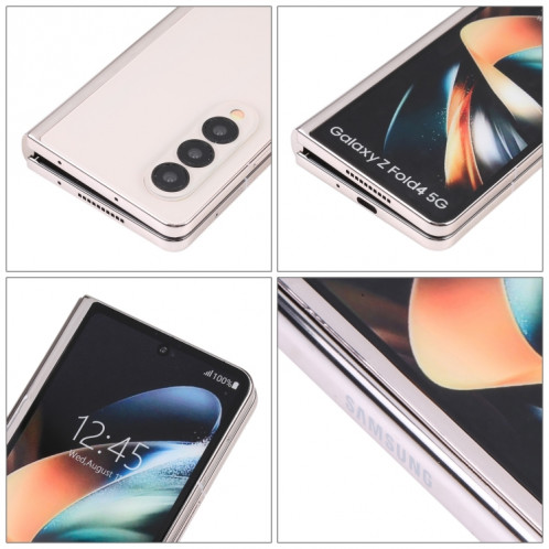 Pour Samsung Galaxy Z Fold4 écran couleur faux modèle d'affichage factice non fonctionnel (or) SH877J1577-07