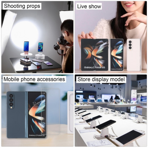 Pour Samsung Galaxy Z Fold4 écran couleur faux modèle d'affichage factice non fonctionnel (bleu) SH877L674-07
